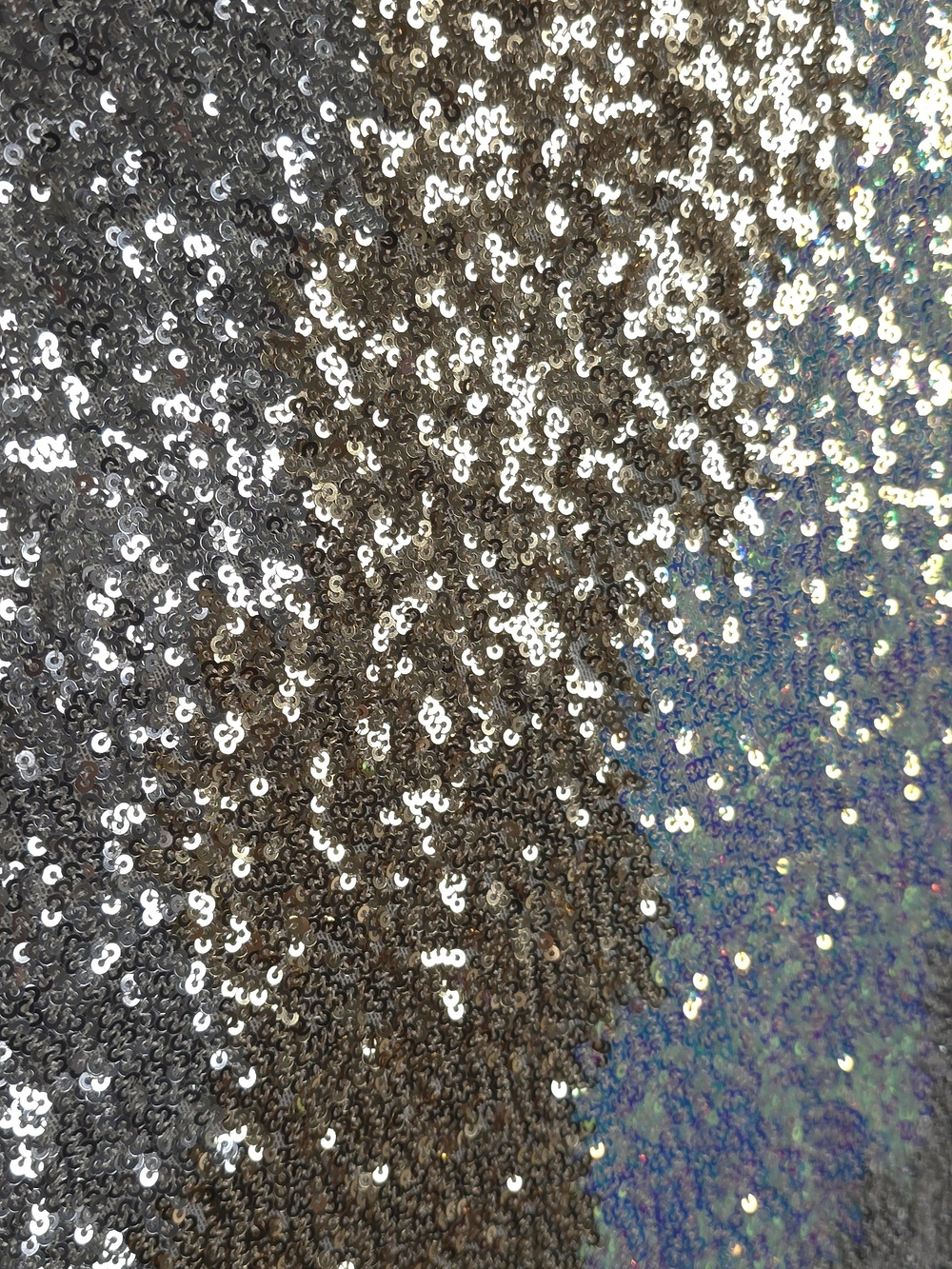 NWT 12th Tribe Genevieve Sequin Button Up L Gold, Silver, Aqua - Picture 14 of 16